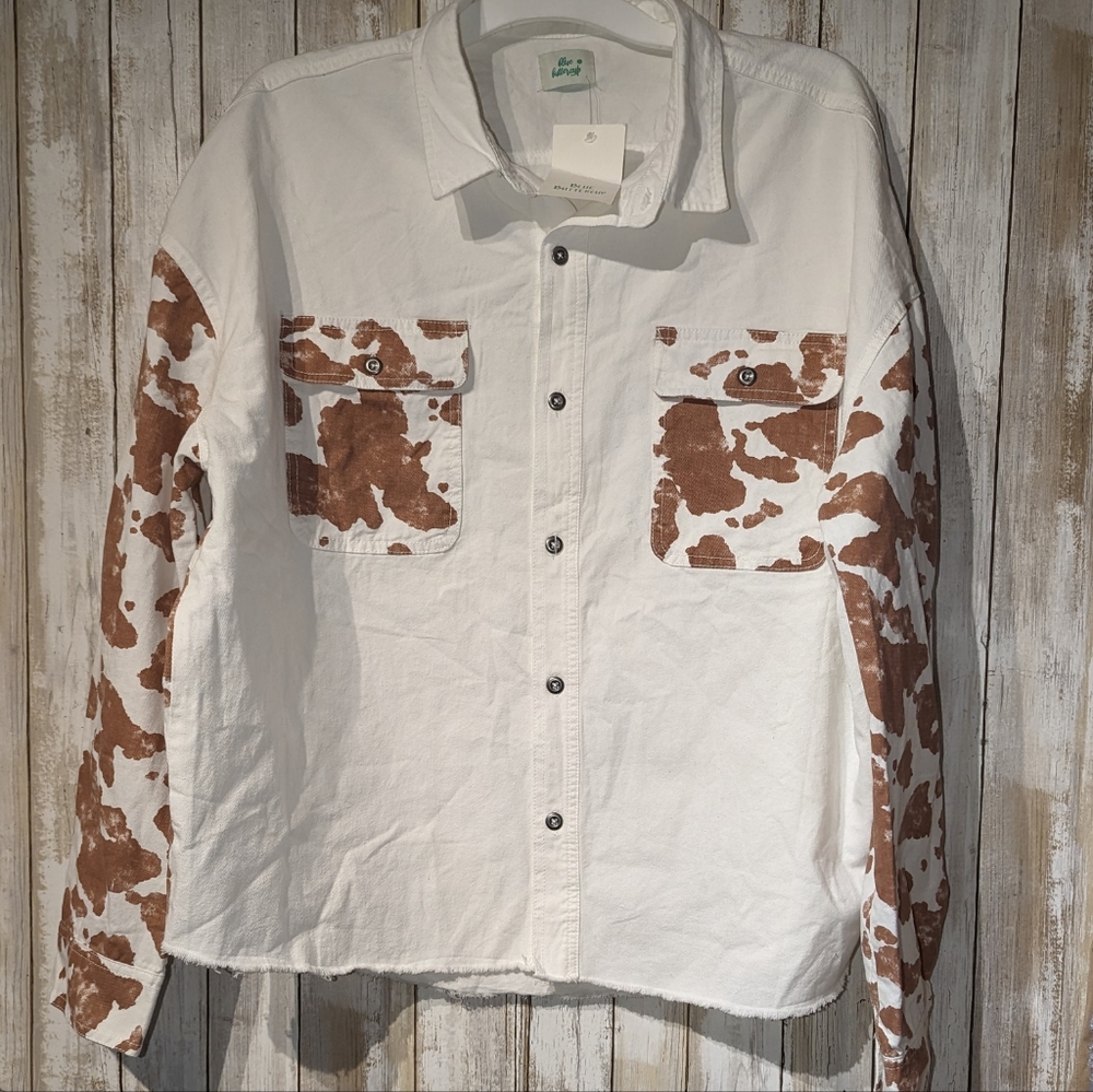 COPY - COPY - Blue buttercup button up top size large